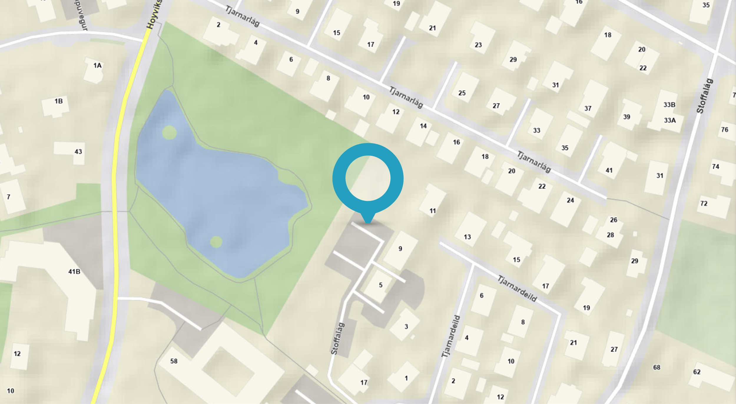 Map with Preia location